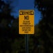 Warning No Cellular Phones Aluminum Sign (Reflective)