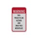 No Drugs Or Alcohol Aluminum Sign (Reflective)
