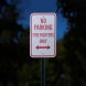 No Parking Firefighters Only Aluminum Sign (Reflective)