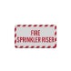 Fire Sprinkler Riser Aluminum Sign (Reflective)