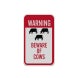 Warning Beware Of Cows Aluminum Sign (Reflective)