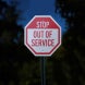 Stop Out Of Service Aluminum Sign (Reflective)