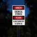 Bilingual Chemical Storage Aluminum Sign (EGR Reflective)