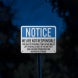 OSHA Not Responsible For Personal Items Aluminum Sign (Reflective)