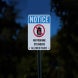 OSHA Notice No Propane Cylinders Allowed Aluminum Sign (Reflective)