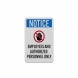 OSHA Notice Employee & Authorized Personnel Aluminum Sign (Reflective)