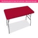 4 Ft Rectangle Table-Top Cover - Red