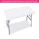 4 Ft Rectangle Table-Top Cover - White