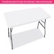6 Ft Rectangle Table-Top Cover - White
