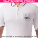 Men's White Polo Shirt - Embroidered
