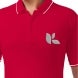 Men's Red Cotton Polo Shirt - Embroidered
