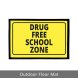 Drug Free Zone Outdoor Floor Mats