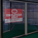 Employee Only Clear Window Decals