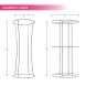 Fabric Pillar Tower Display Available in 2 Sizes BBEXPOFPTO03_7_BOS