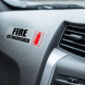 Fire Extinguisher Car Signs Clear