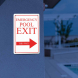 Reflective Exit Pool Signs