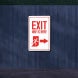 Reflective Exit Patio Signs