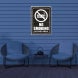 Reflective No Smoking Patio Signs