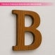 Teakwood Letters and Numbers Premium Teakwood Material with Natural Grain