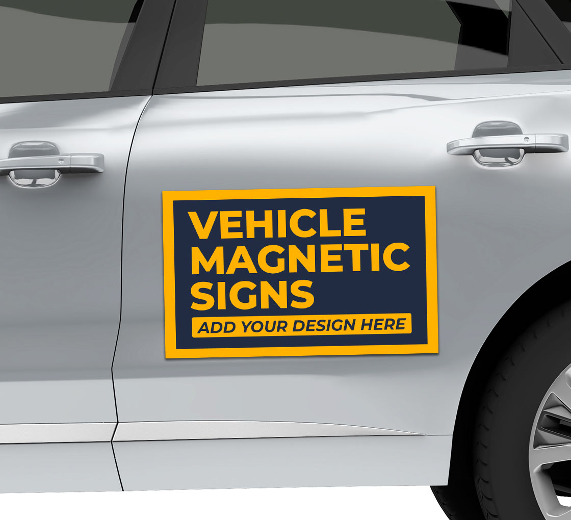 Custom Vehicle Magnetic Signs 1 x 1' 