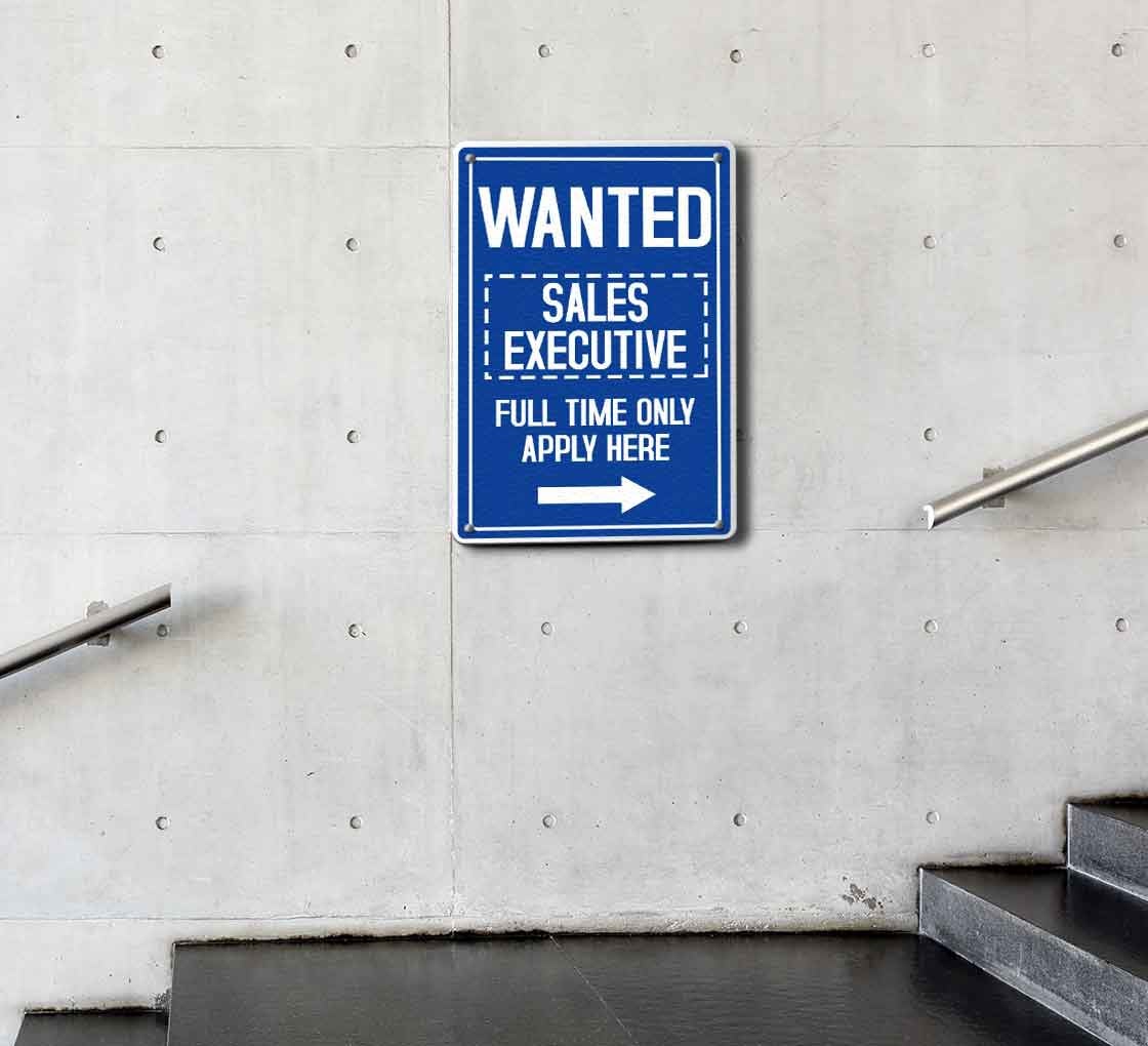 Wanted Patio Signs