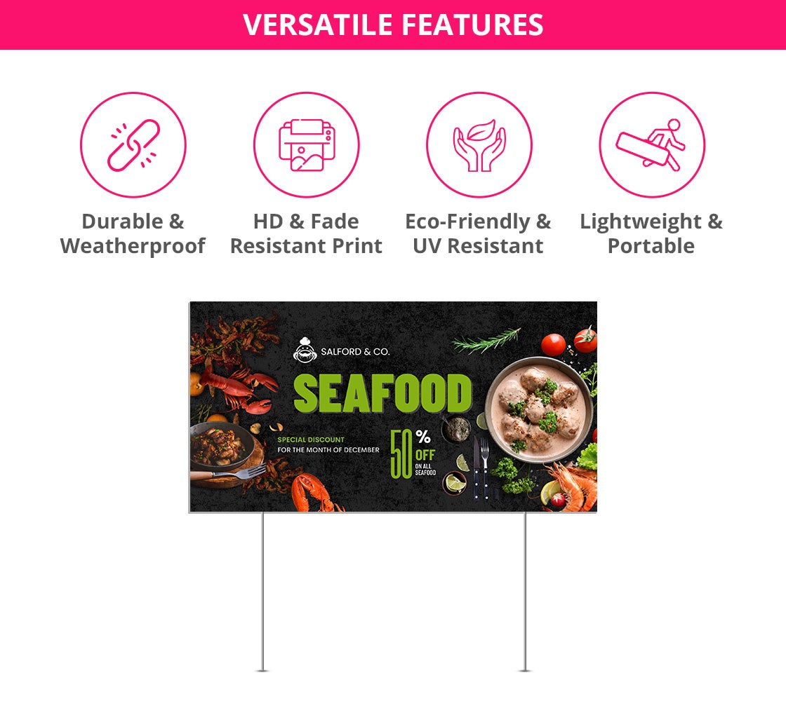 Restaurant Yard Sign