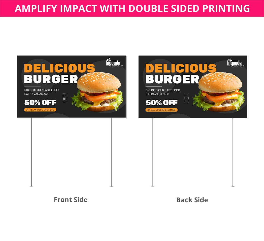 Restaurant Yard Sign