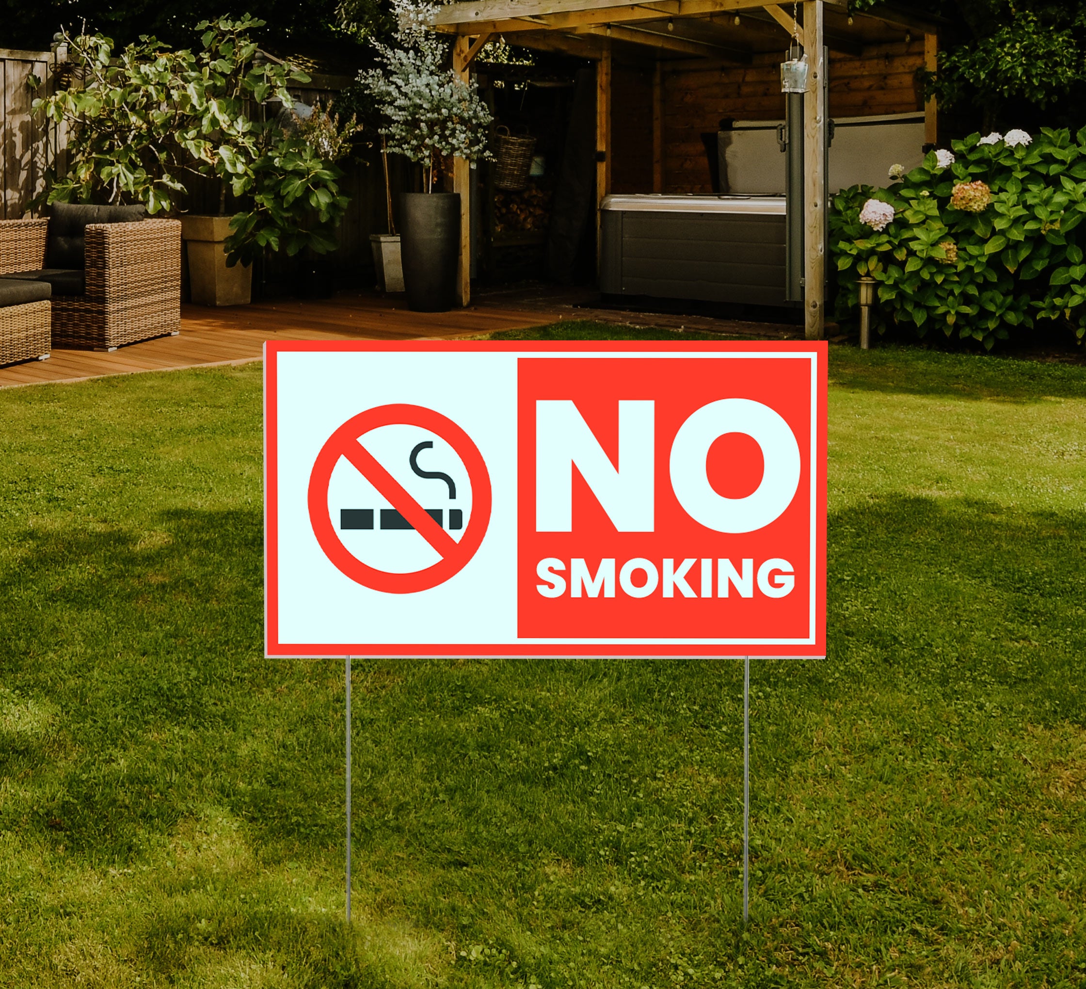 No Smoking Yard Signs
