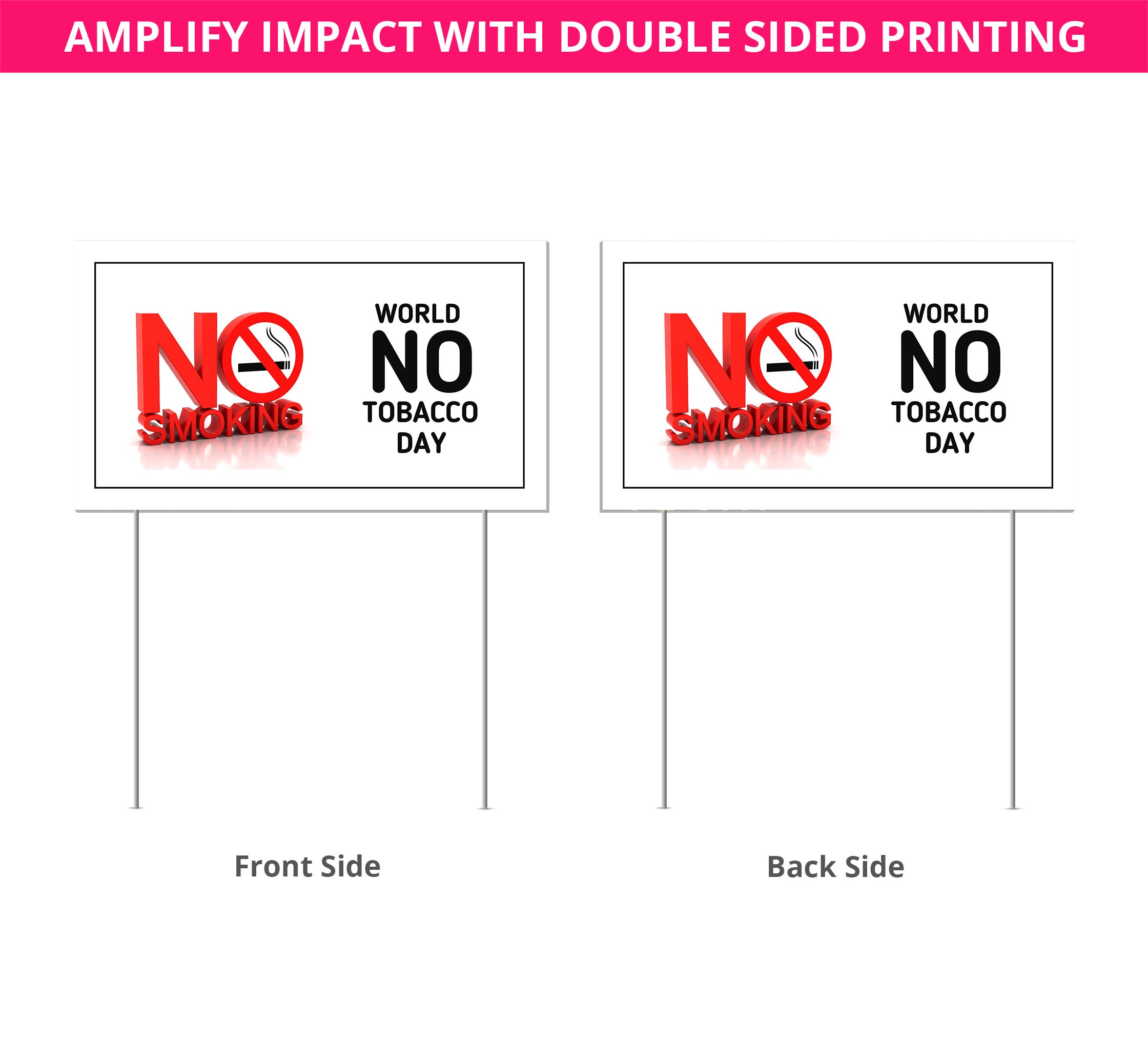 No Smoking Yard Signs