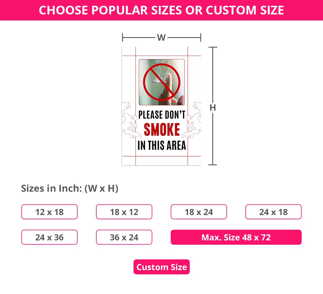 No Smoking Yard Signs