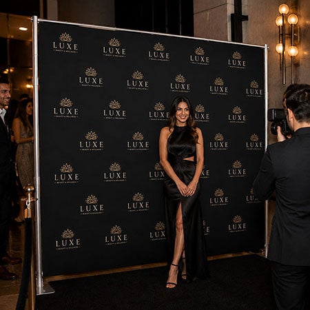 Straight Pillow Case Step & Repeat Displays