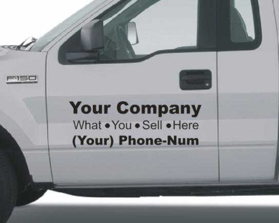 Vehicle Vinyl Lettering - Custom Design Vehicle Vinyl Letters
